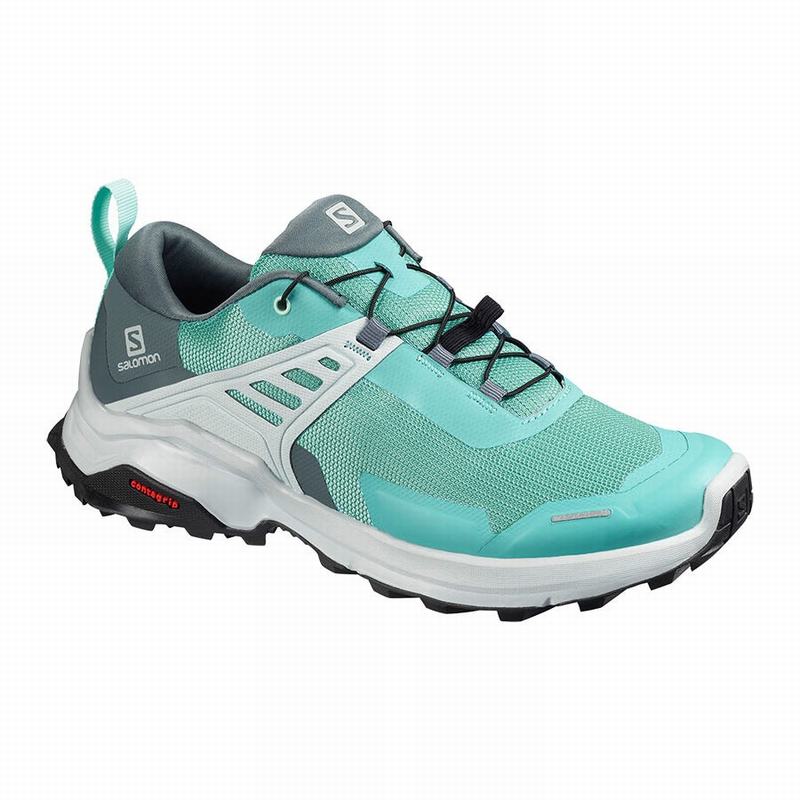 Salomon Israel X RAISE - Womens Hiking Shoes - Turquoise (CHTN-24835)